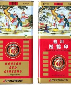 Sâm củ khô hộp thiếc Pocheon 300g (10 củ )