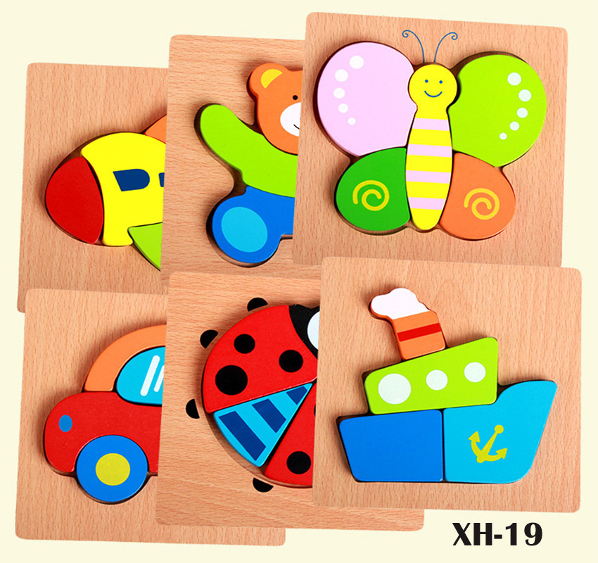 Bộ ghép hình 3D động vật và phương tiện XH-19