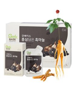 Nước tỏi đen Hàn Quốc Good Base, tỏi đen và hồng sâm nguyên chất (30 gói)